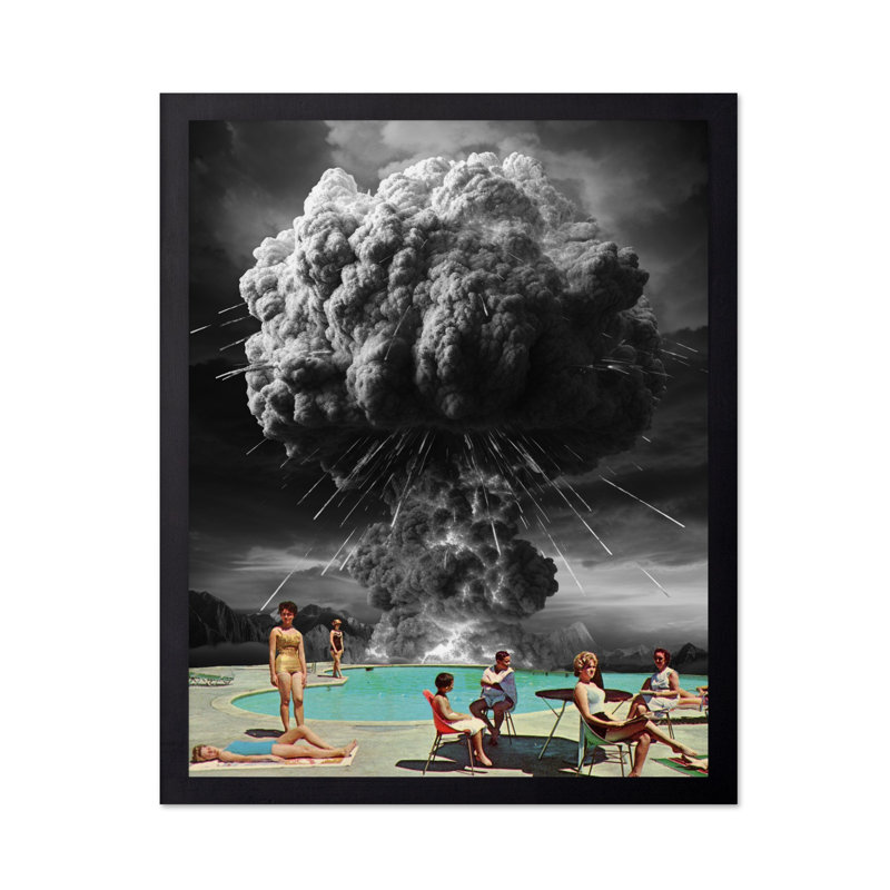 Atomic Bomb Pool Party, Unframed, Poster, 08"H x 10"W