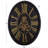 Crosby Oval Roman Gear Clock