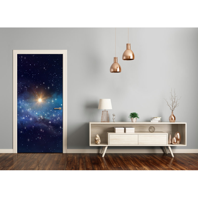 Starry Sky Adhesive Door Decal