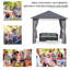 Gazebo de patio en acier de 10 pieds de largeur x 10 pieds de profondeur