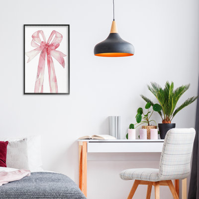 Estampe numérique Coquette Pink Bow, giclée par LSR Design Studio