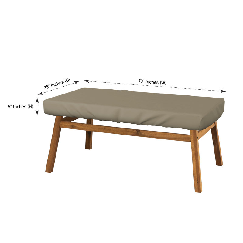 Heavy-Duty Multipurpose Rectangle Patio Table Top Cover, Waterproof Outdoor UV-Resistant Table Cover, Beige
