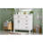 36" White Modern Bathroom Vanity With Ceramic Sink,,Soft-Close Door,And 4 Storage Drawers, Offering A Refined Look With Practical Everyday Functionality.-2137139545