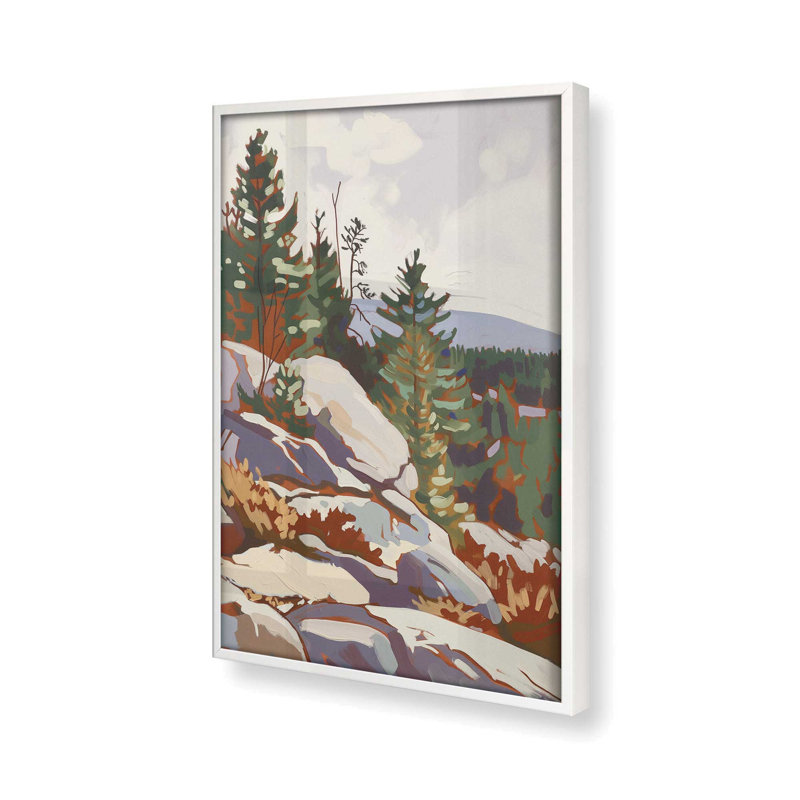 «Rocky Mountain View I», Blanc opaque, H 37,25 po x l 25,25 po 