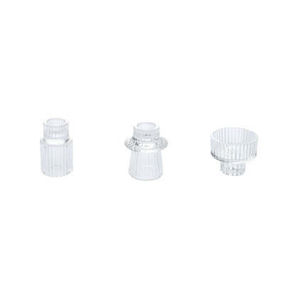 Taper Glass Candlestick Holders Candle Holders  Table Centerpieces Wedding Decor And Dinner Party