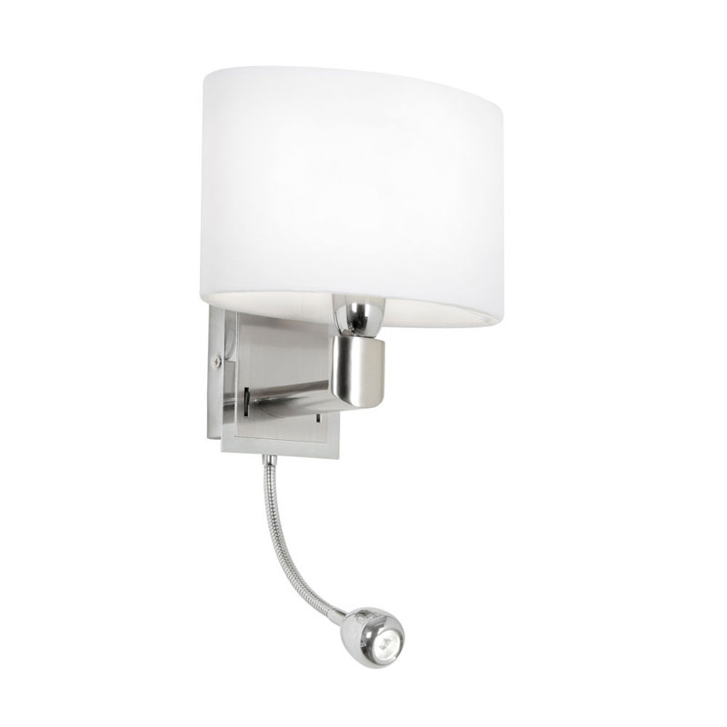 Addisyn LED Armed Sconce, Polish Chrome