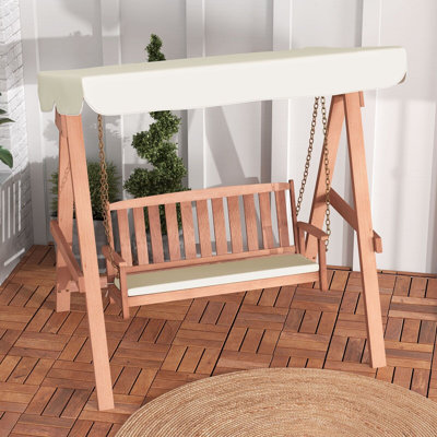 2 Person Porch Swing with Canopy