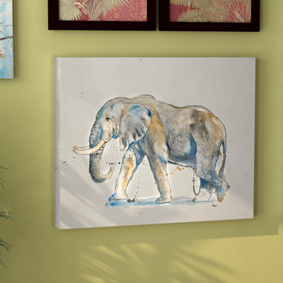 « éléphant », reproduction de peinture à l’aquarelle
