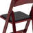 Prompton Wood Folding Chair with Vinyl Padded Seat-169460316