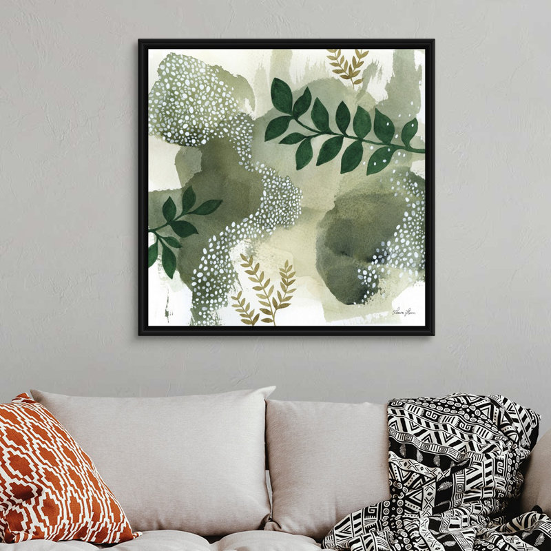 Art mural sur toile Woodland Walk IV, Toile encadrée noire, H 38 po x l 38 po