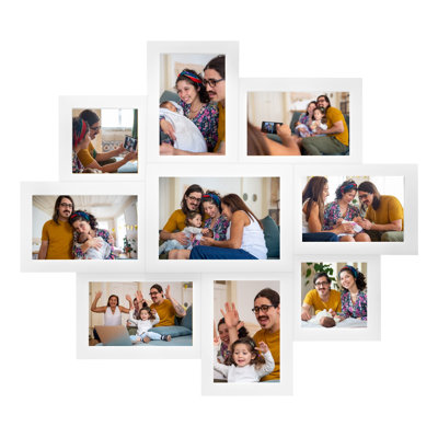 Collage Wall Hanging Picture Frame - 9 Photo