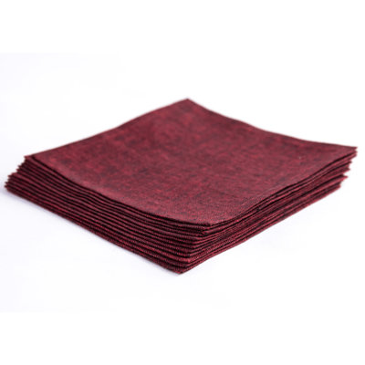100% Pure Linen Cocktail Napkins - Athena