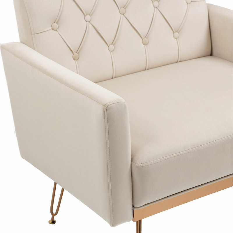 Fauteuil club de loisirs Witby 31,10 po, Velours beige