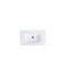 Glossy White Ceramic Integrated Sink - Elegant, To Heat Integrated, Fire And Smoke Damage
