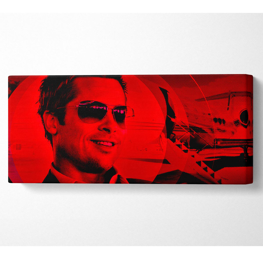 Oceans Eleven Brad Pitt - Wrapped Canvas Kunstdrucke