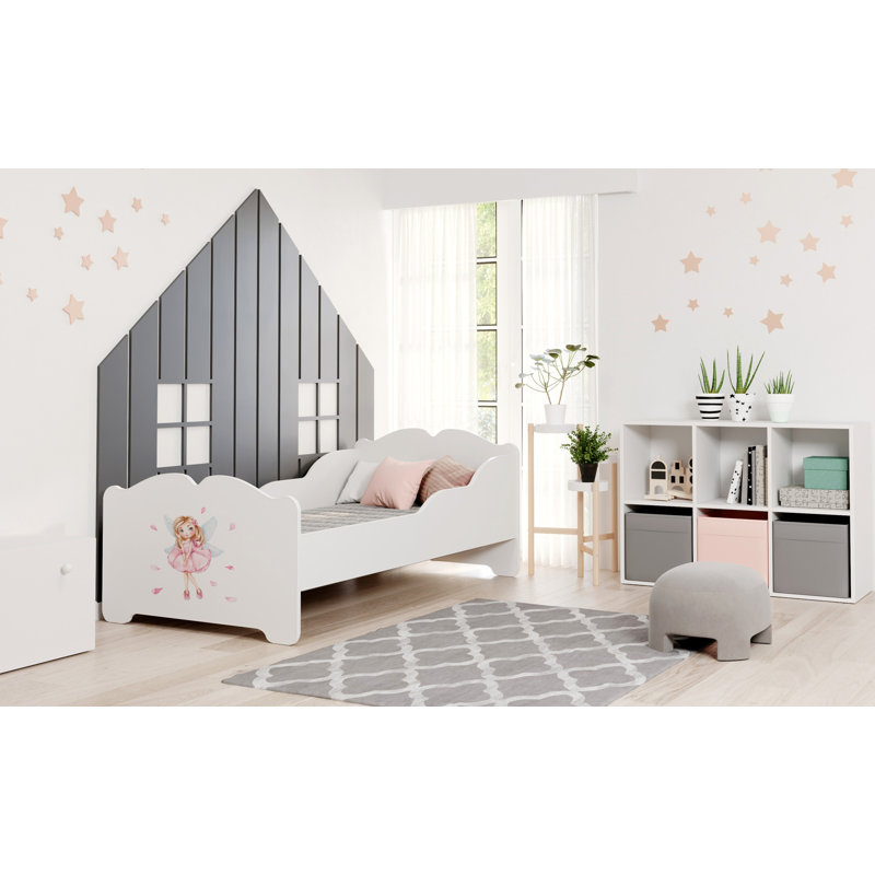 Child's bed ANNA Girl with wings, Cot Bed/Toddler (70 x 140cm)