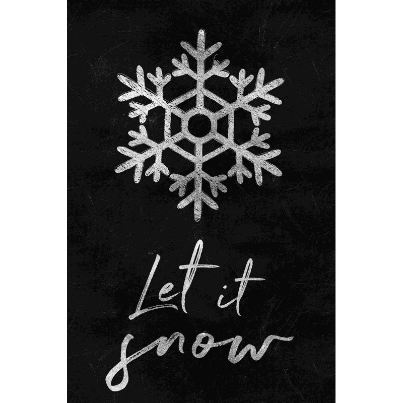 " Let It Snow Chalk ", 36" H x 24" W  