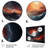 Orange Gray Astronomical Galaxy Dreams - 3 Piece No Frame Print