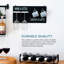 Wall Mounted Wine Glass Rack in Black