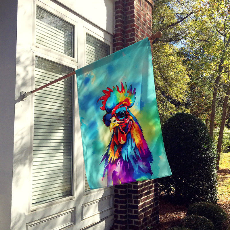 Drapeau de maison de coq hippie