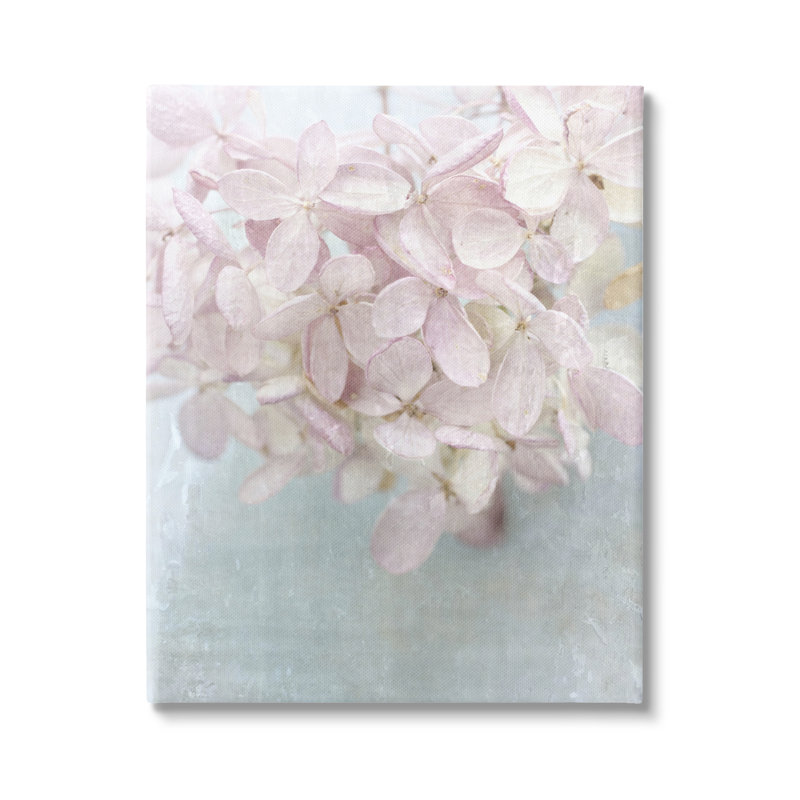 Au-711-Toile, doux pétales de fleurs abstraites roses sur toile par Judy Stalus, peinture, H 48 po x l 36 po x P 1,5 po