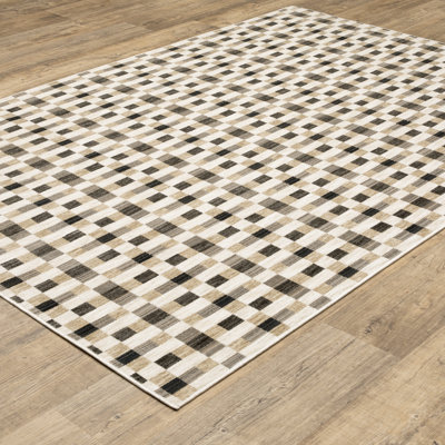 Tapis noir / doré Harlow