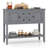 Buffet Sideboard Cabinet Entryway Console Table with 2 Doors and 2 Drawers Blue-1849609016