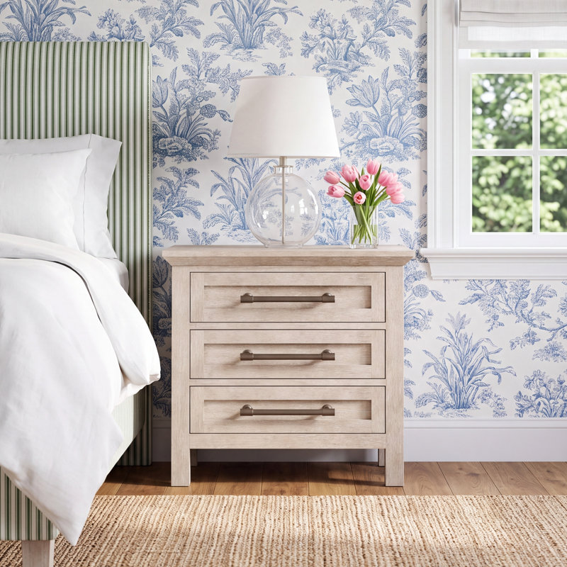 Walter Three Drawer Nightstand