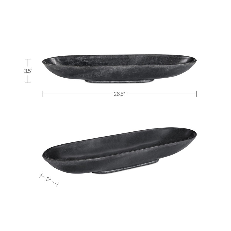 Venetia Tray Black Marble