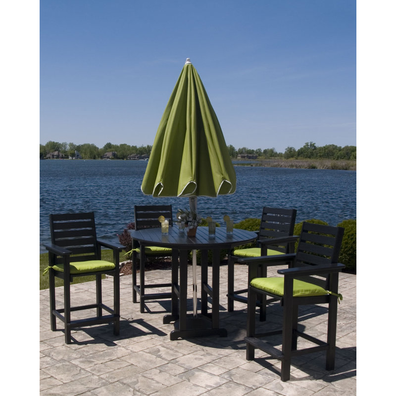 Fauteuil de comptoir POLYWOOD Captain, Noir