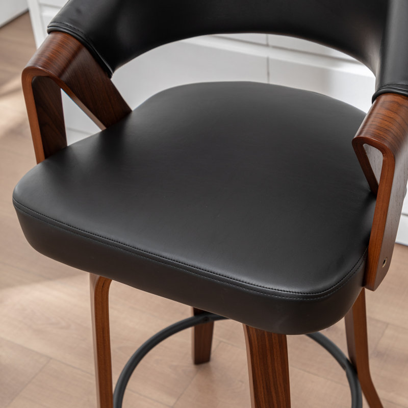 Tabouret de comptoir pivotant Ayala, Black