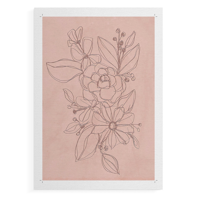 Rosetone Blossoms II - Impression sur toile seulement - NON CADRE, H 18 po x l 12 po