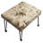 Minimalist Chic Victorian Pattern I - Floral Rectangle Ottoman