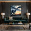 «Dinosaur Brachiosaurus Beige», art mural sur toile-1276874978