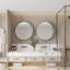 Miroir mural avec rangement pour salle de bain-519262283