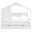 Lit simple en bois avec 2 tiroirs, lit pour enfant avec tablette de rangement-371107358-371107359