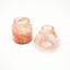 Bougie en cire parfumée Dreamy Splutter avec parfum orange, vase en verre fait à la main