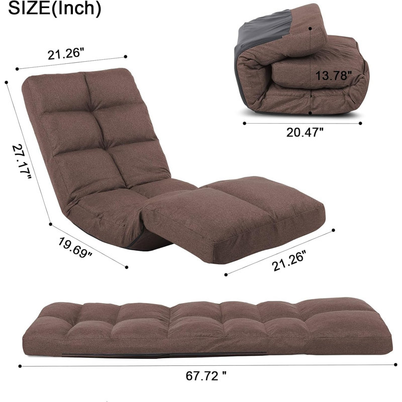 Fauteuil inclinable Cahir avec 14 chaises réglables, Brun