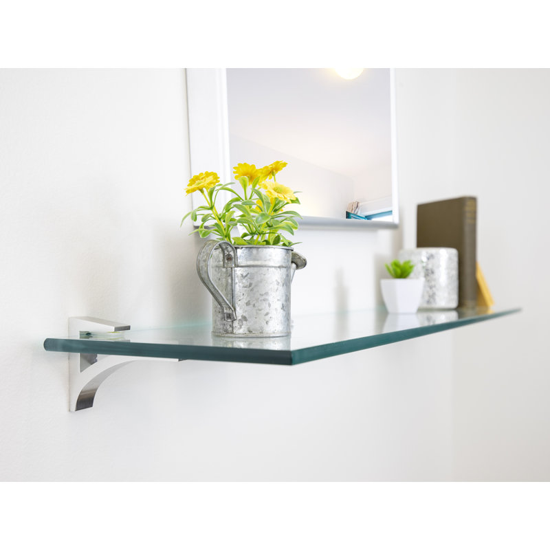 Electra Floating Shelf, Chrome, 2.86" H x 60" W x 8.5" D