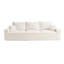 Canapé modulaire modulaire, canapé modulaire Cloud avec assise profonde, canapé modulaire moderne en L avec méridienne, canapé-lit rembourré pour le salon et la chambre à coucher (Velours côtelé)-2034015365