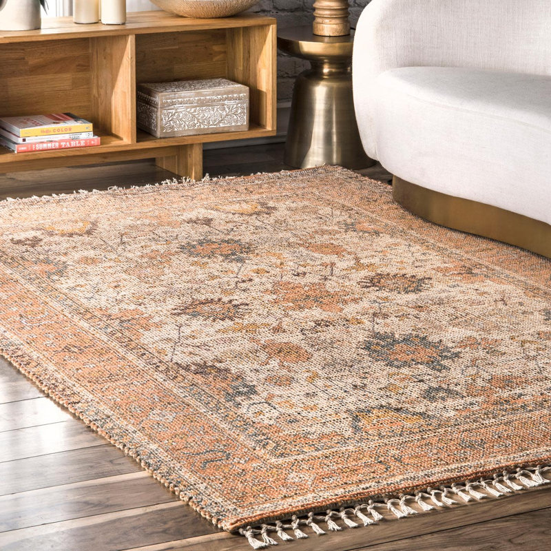 Daviston Flatweave Floral Indoor Rug, Rectangle 4' x 6'