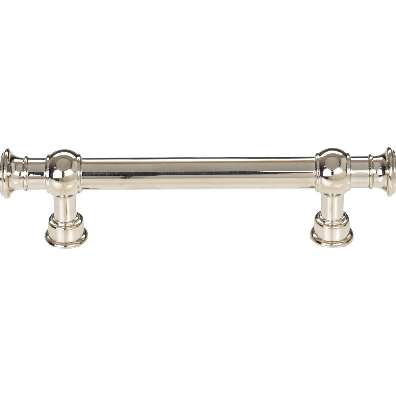 Regent's Park Bar / Handle Pull, 3 3/4" Center to Center, Polished Nickel