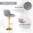 Garnich Swivel Upholstered Adjustable Heightcounter Stool With Metal Frame-273416113