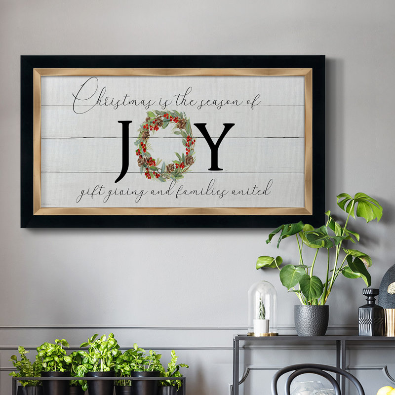 Season Of Joy - Single Picture Frame Print on Canvas, 25" H x 45" W x 1" D
