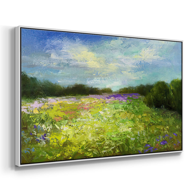 «If I Had A Flower», reproduction d'art sur toile, H 17 po x l 25 po x P 2 po, Blanc