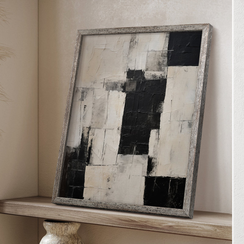Reproduction encadrée ABSTRACT Series CECLIX - bois massif, H 21 po x l 17 po