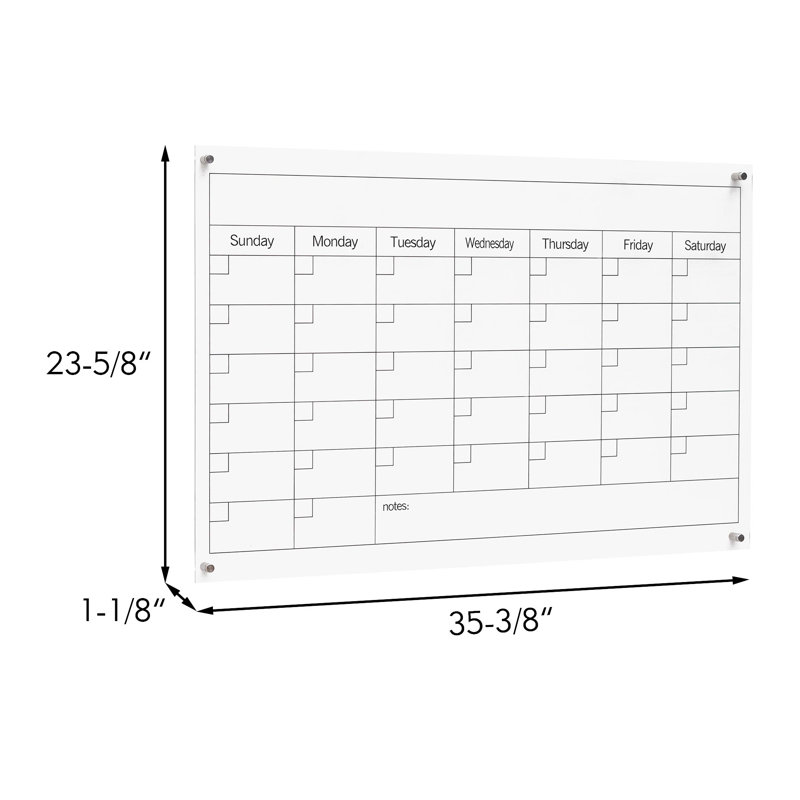 Parisloft No Acrylic Glass Board