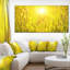 «Yellow Grass Flower at Sunset», reproduction de photo sur toile tendue-1675687601