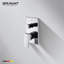 Bravat Amazing Style Square Chrome Dual Handle Faucet Modern Elegance with Superior Functionality