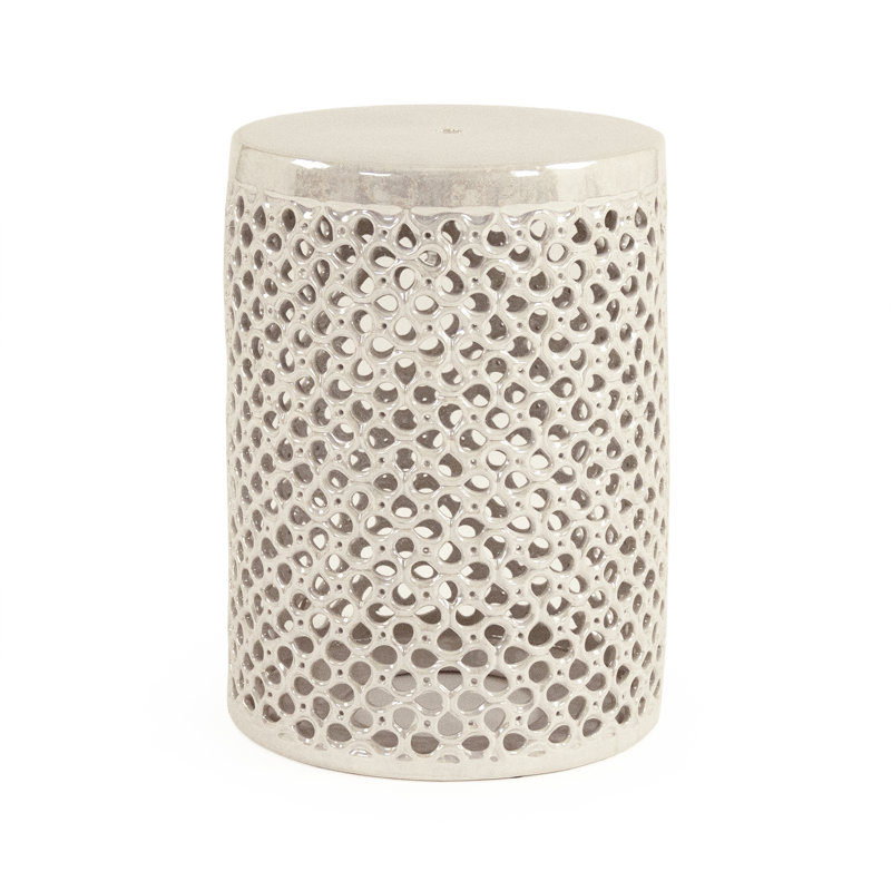 Lanie Garden Stool, Gray
